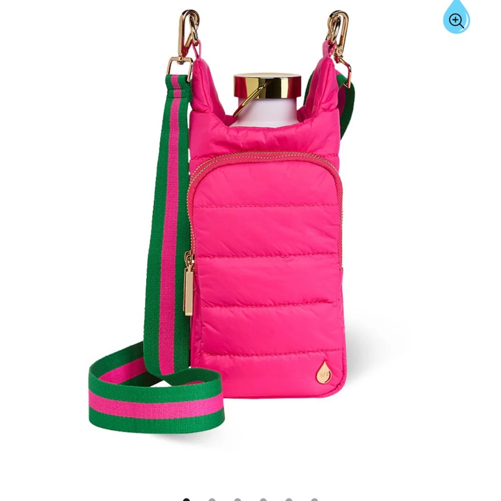 Wanderfull Bright Pink Hydrobag with Pink and White strap. NWOT.